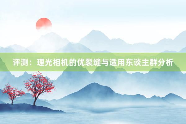 评测：理光相机的优裂缝与适用东谈主群分析